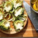 pulizia carciofi per risotto