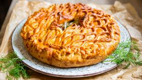 Torta salata al salmone