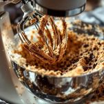 Ingredienti per la torta nella planetaria