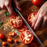 L'aggiunta dei pomodori