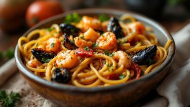 Spaghetti con sugo di pesce alla trabaccolara