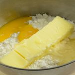 farina,burro e zucchero