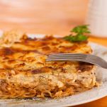 Pasta, besciamella, feta