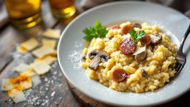risotto con salsiccia