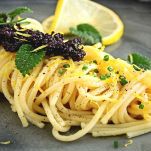 Pasta con caviale