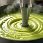 frullare tutto per la vellutata di zucchine