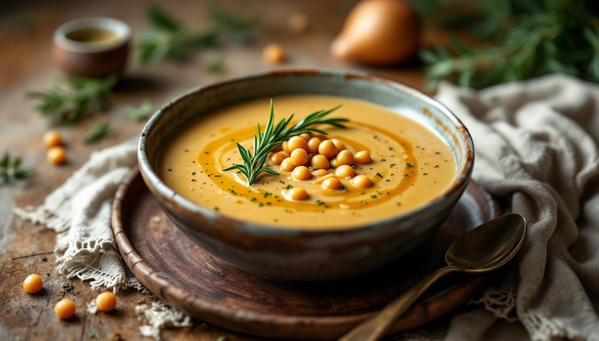 Zuppa di ceci e castagne
