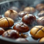 cottura in acqua delle castagne