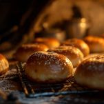 Babà appena sfornati, pronti per la bagna.