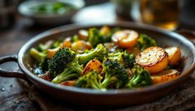 broccoli e patate in padella