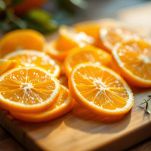 arance tagliate per fare il mimosa