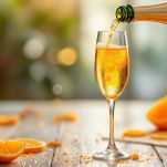 preparazione cockail mimosa