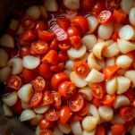 L'aggiunta dei pomodori