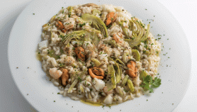 Risotto frutti di mare e carciofi