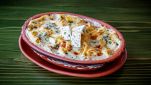 Pasta al forno con besciamella e feta