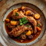 Coniglio in agrodolce pronto