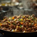 L'aggiunta della carne macinata