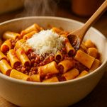 L'unione dei paccheri al sugo