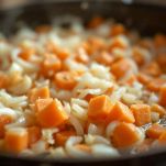 Soffritto di cipolla e corallo di capesante