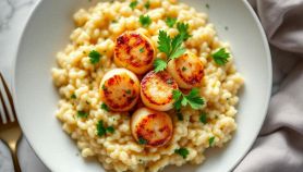 Risotto con le capesante