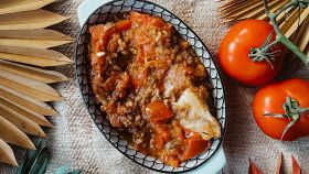 Zaalouk: insalata di Melanzane e Pomodori