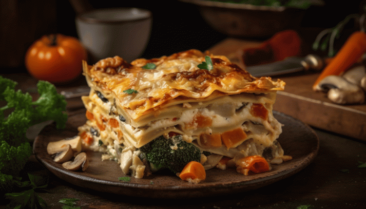 Lasagne tripudio di verdure