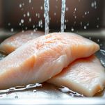 Preparazione dei filetti di merluzzo