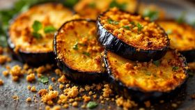 Melanzane al forno con pangrattato