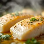 Filetti di merluzzo in cottura