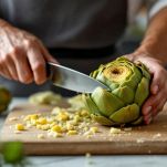 La pulitura dei carciofi