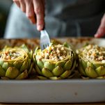 La farcitura dei carciofi