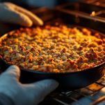 Cottura crumble di mele