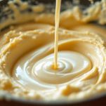 Latte nella pastella