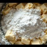 Impasto con farina e vaniglia