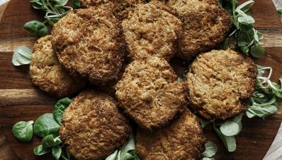 Mini hamburger di carote e ceci