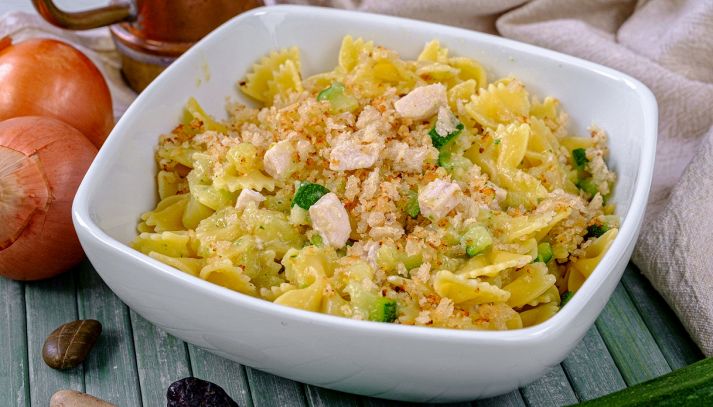 farfalle zucchine e spada