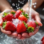 Pulizia delle fragole