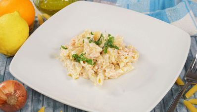 Penne salmone al profumo di agrumi