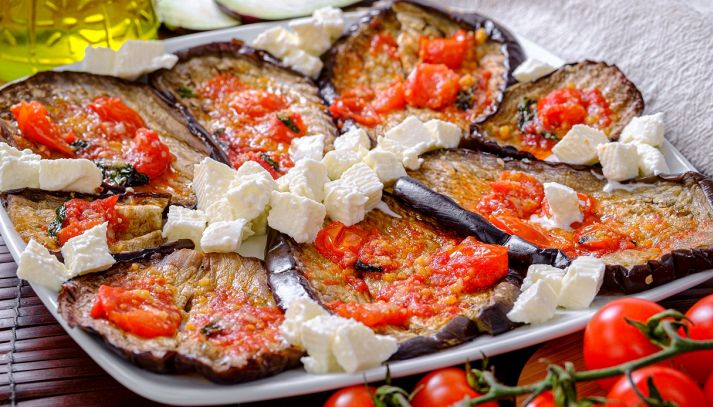 Pizza di melanzane