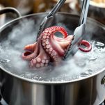 cottura del polpo per l'insalata