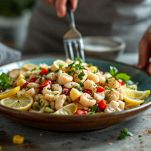 condimento finale insalata di polpo