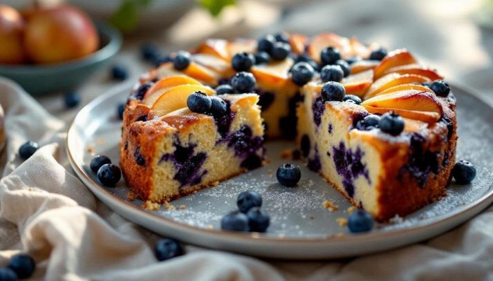 Torta ai mirtilli