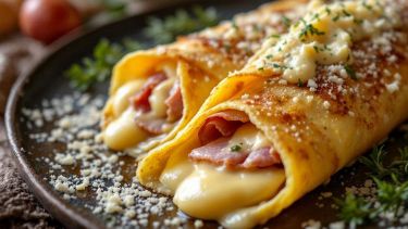 Crêpe salate al prosciutto e formaggio
