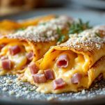 Crêpe salate al prosciutto e formaggio pronte