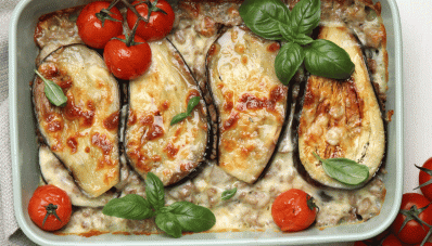 Parmigiana di zucchine e melanzane