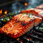 salmone sulla piastra