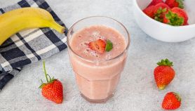 Bicchiere con smoothie