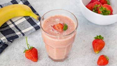 Bicchiere con smoothie