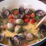 cottura alle vongole (clams)