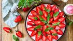 Cheesecake alle fragole senza lattosio